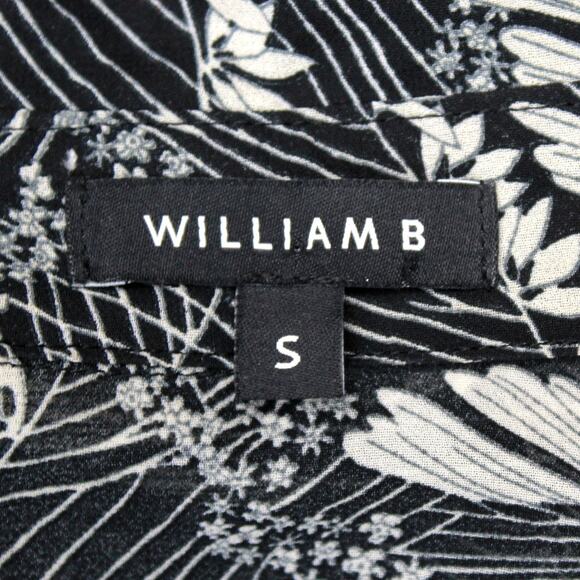 William B Abstract Print Wrap Maxi Dress Tie Waist Collared Neck Button Small - Picture 10 of 10